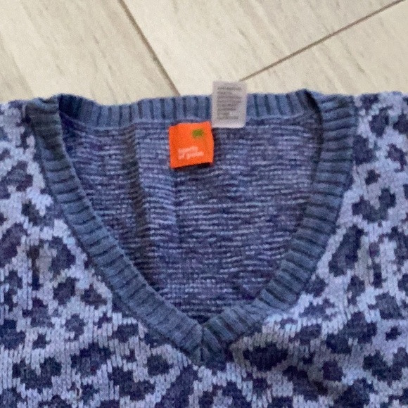 Blue cheetah print sweater - Picture 4 of 4